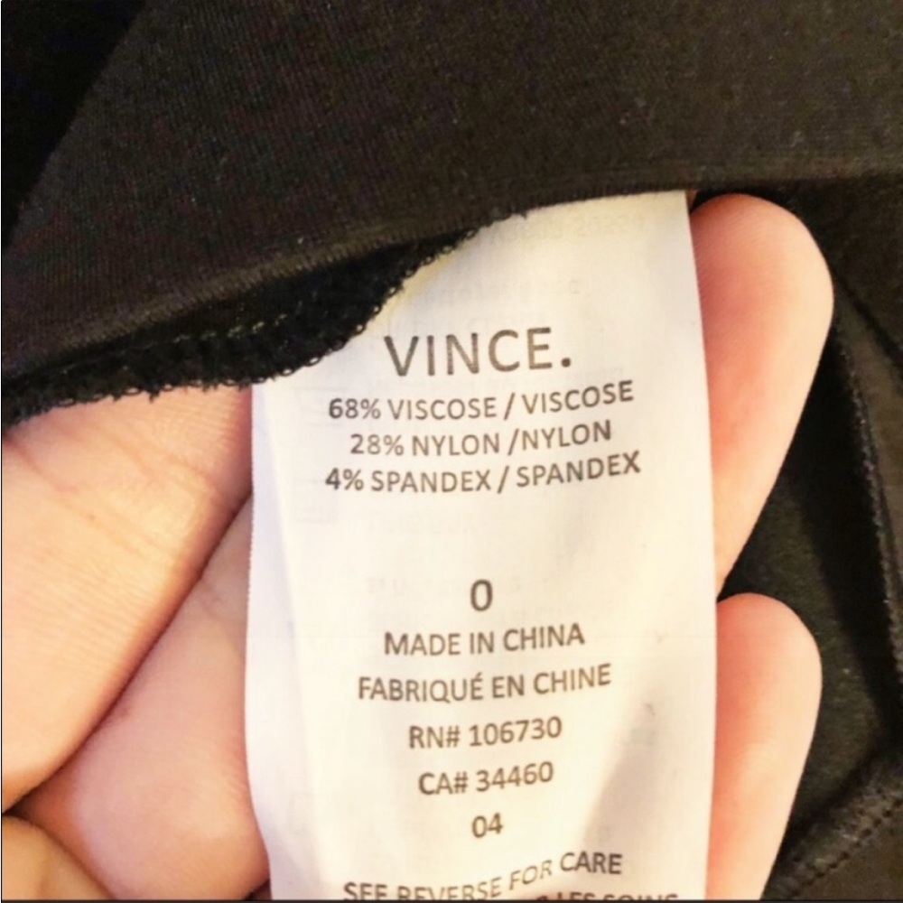 Vince. Black drop waist sleeveless dress size 0 - Picture 6 of 13